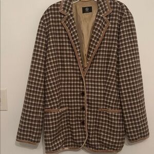 Bogner Checkered Brown Jacket